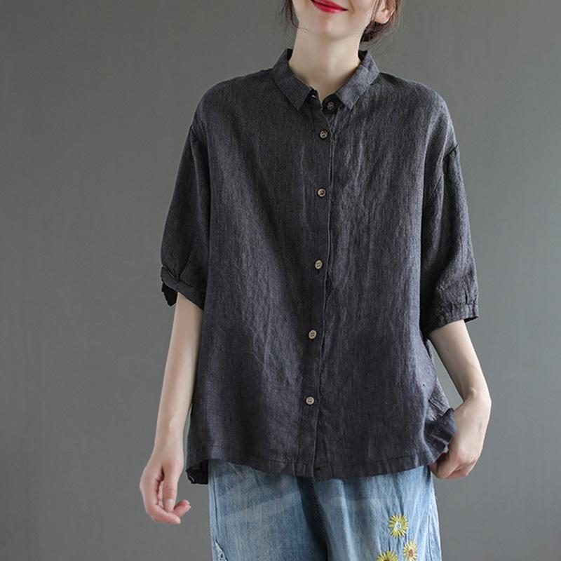 Sommer Literaty Retro Casual Loose Shirt