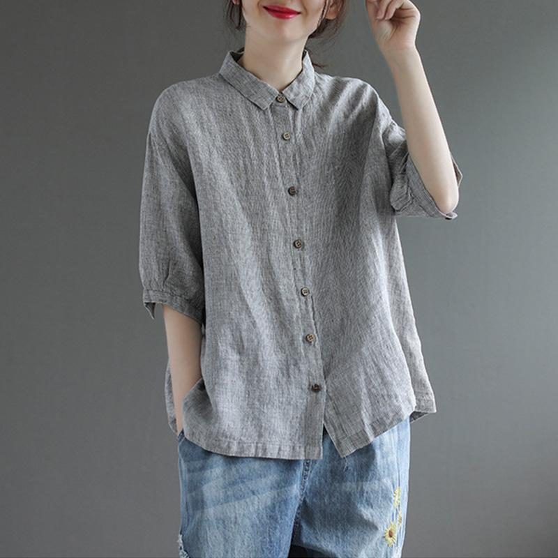 Sommer Literaty Retro Casual Loose Shirt