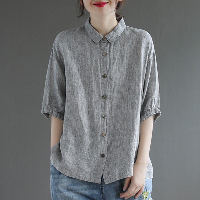 Sommer Literaty Retro Casual Loose Shirt