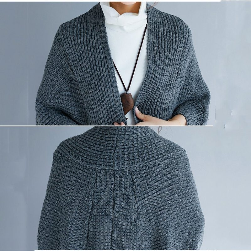 Herbst-winter-pullover-cardigan Für Lose Frauen