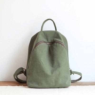 Solider Einfacher Canvas-rucksack Für Damen