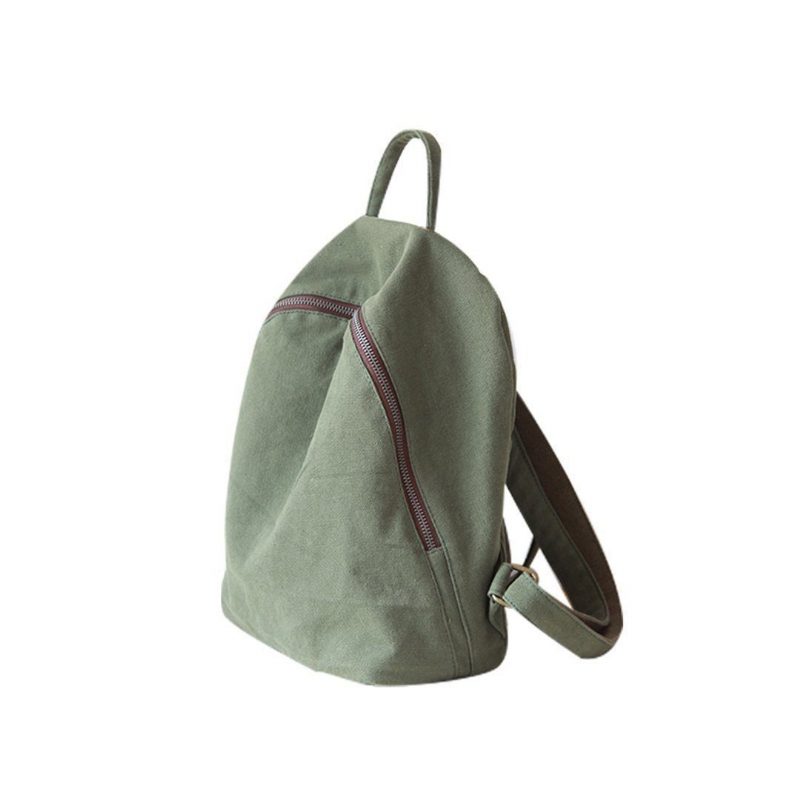 Solider Einfacher Canvas-rucksack Für Damen