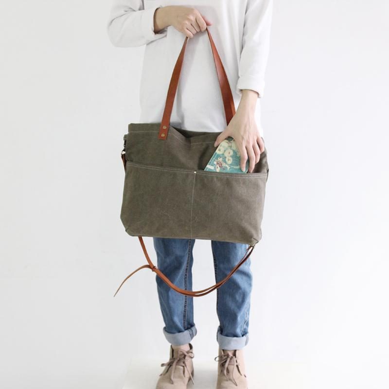 Vintage Canvas Tasche Kausale Handtasche